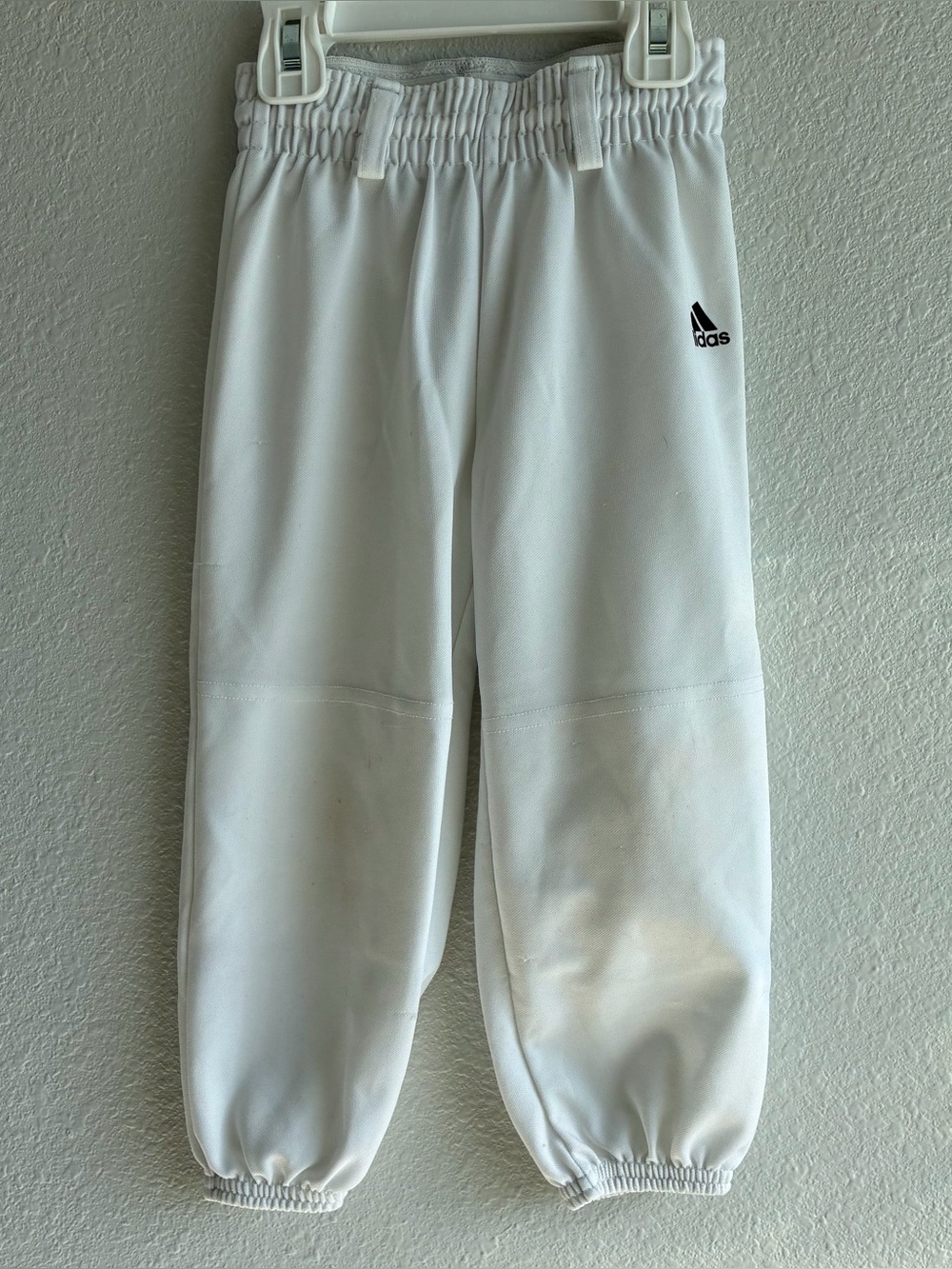 Adidas youth baseball softball t-ball white pants